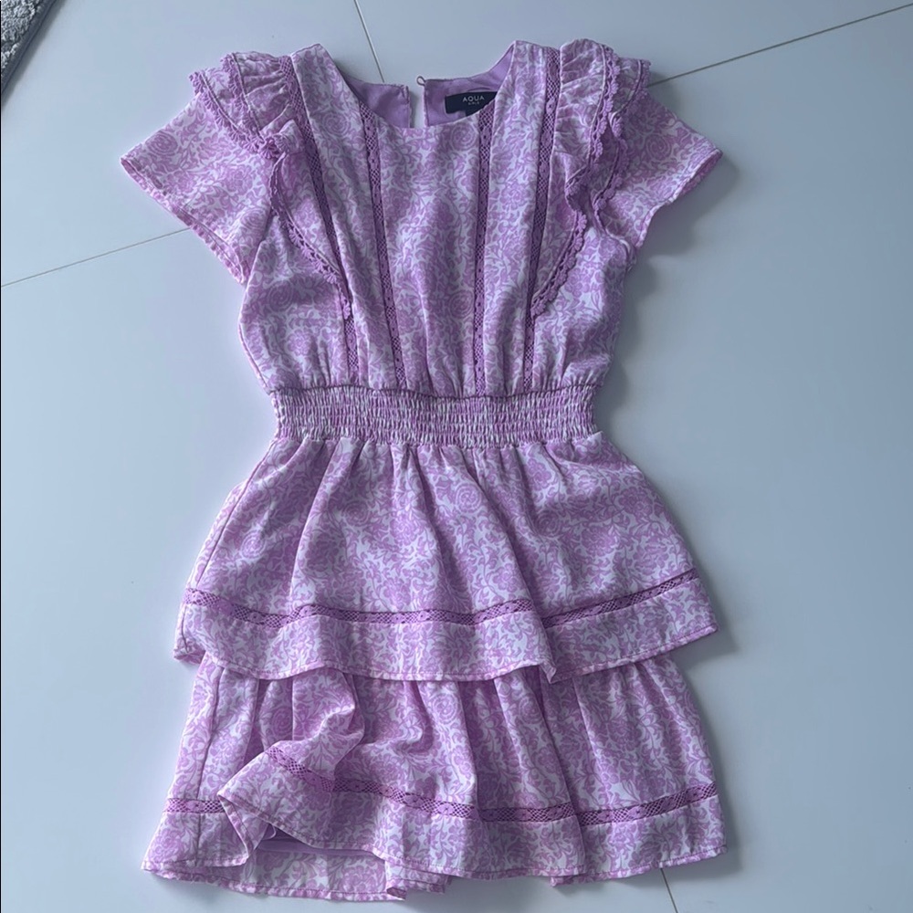 Aqua Purple Kids Dress